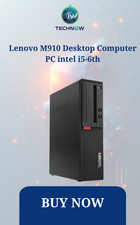 Lenovo M910 Desktop Computer PC intel i5-6th, 8GB RAM 256GB SSD Wi-fi Win 11 pro
