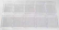 10 Ultra PRO 50 Count Clear Hinged Card Storage Boxes Case Holder Sports Trading