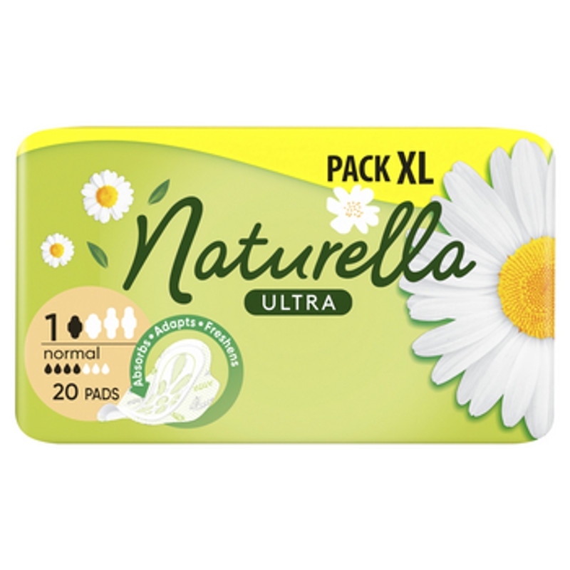 4015400125068 Naturella Ultra Normal Camomile podpaski 20 sztuk Procter - Ga 3690₽