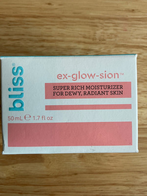 Bliss Ex-glow-sion Super Rich Moisturizer for Dewy, Radiant Skin 1.7 oz NEW