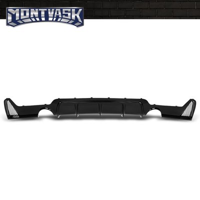 Fit For 14-20 BMW F32 F33 F36 4 Series M Sport Rear Bumper Diffuser Gloss Black