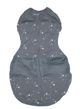 Happiest Baby Size Small 0-2 Months Sleepea Sack Swaddle Gray Stars EUC