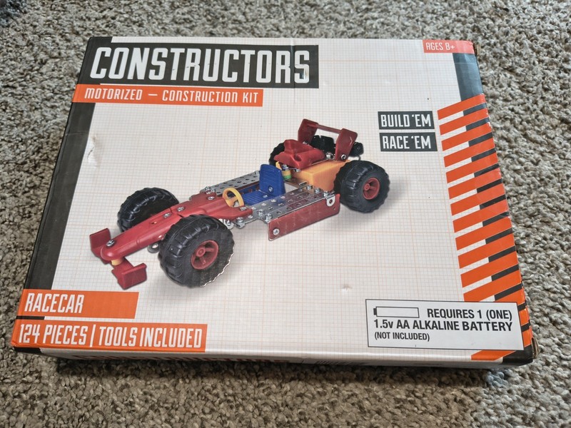 Constructirs Motorized Construction Kit Race Car 124 Pieces Build A Race Car