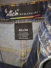 MEN'S SIZE 42X34 SWITCH REMARKABLE 5 POCKET DISTRESSED MEDIUM JEANS PANTS  — photo 8