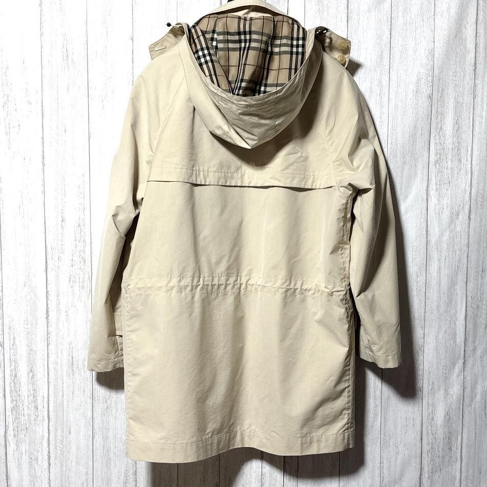 Burberry London Hooded Balmacaan Coat Outerwear Beige Cotton Size S For Men thumbnail 15