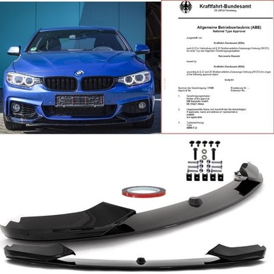 Frontspoiler Sport-PERFORMANCE schwarz Glanz passend für BMW F32 F33 F36 M-Paket