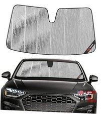 Windshield Sun Shade for Audi A4/S4 2017-2025, 2017-2025 without HUD Silver