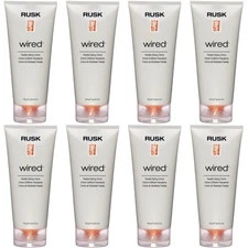 8 PACK!!! RUSK WIRED CREAM FLEXIBLE HOLD 6 OZ HAIR STYLING CREME / GEL / POMADE