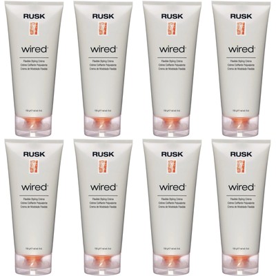 8 PACK!!! RUSK WIRED CREAM FLEXIBLE HOLD 6 OZ HAIR STYLING CREME / GEL / POMADE