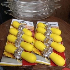 Farberware Corn On The Cob holder Thanksgiving holiday  finger savers set of 2