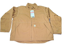 Carhartt Mens 2XL Brown FR Flame/Water Resistant Full Swing Duck Insulated Coat