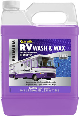 RV Wash & Wax - Concentrated Cleaner - Cleans & Shines in One Easy Step + Repels