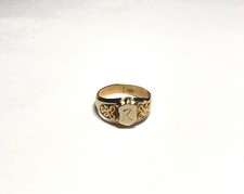 18K Gold Signet Baby Child's Ring Vintage/Antique