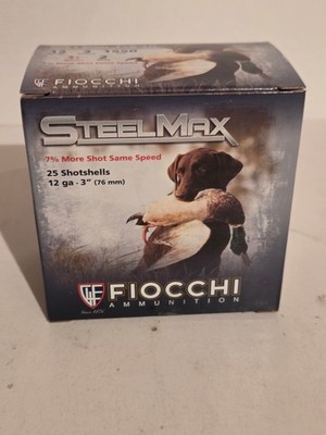 Empty Fiochi 12 Ga Steel Max Shotgun Shell Box