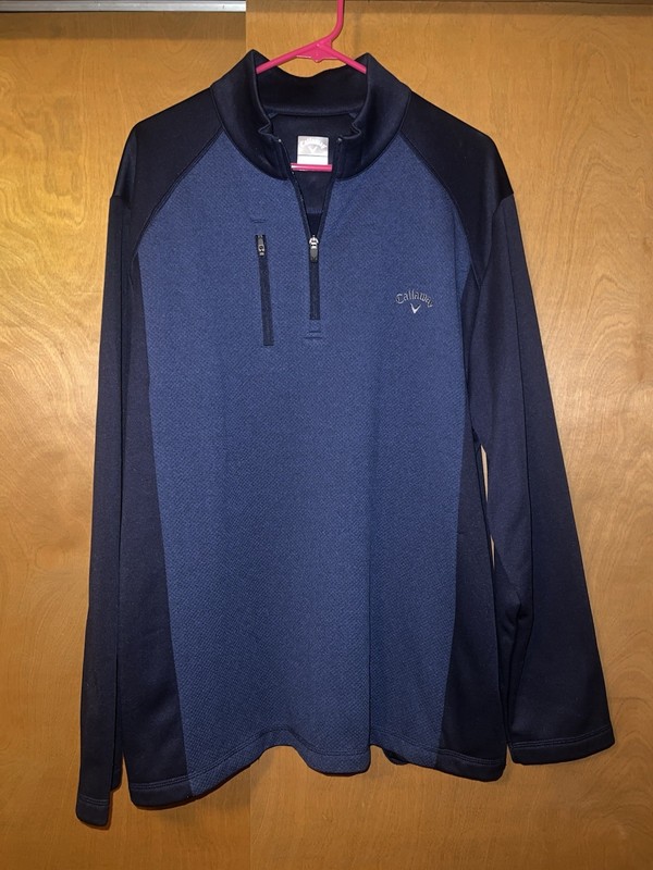 Callaway Men’s Golf Pullover Quarter Zip Blue Size XL