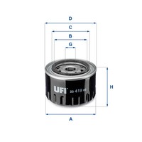 UFI ÖLfilter 23.419.00 FüR Mitsubishi Space Star 1.9 DI-D Carisma Renault
