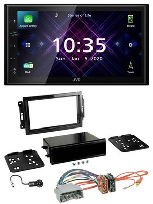 JVC DAB 2DIN MP3 Bluetooth USB Autoradio für Chrysler 300C Dodge Caliber Jeep Co