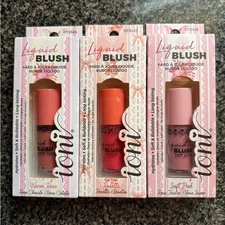 ioni Liquid Blush Set of 3 - Warm Rose - Rosette - Soft Pink