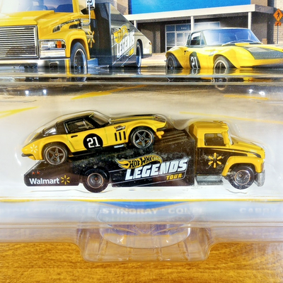 Hot Wheels Team Transport Walmart Legends Tour Custom Corvette