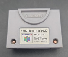 N64 Controller Pak NUS-004 OEM Authentic Nintendo 64 Memory Card Untested