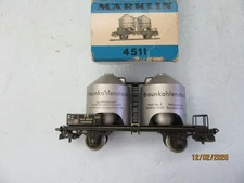 HO - Marklin  4511 Double Silo Car "Braunkohlenstaub" - NIB