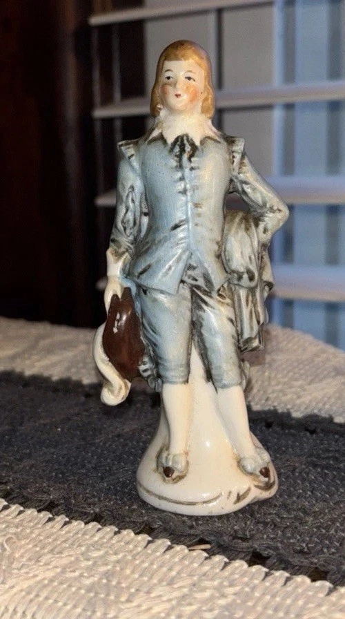 * antique figure ❀ ビスク パニエと 素敵な男の子 Antique Figurine Boy for sale | eBay