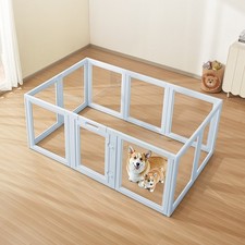 Dog Whelping Box, 76x49x30 in Plastic Dog Whelping Pen for Large Sized Dogs, Wat
