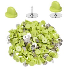 400pcs PVC Rubber Pin Backs Heliltd Butterfly Clutch Pins Tie Tacks green