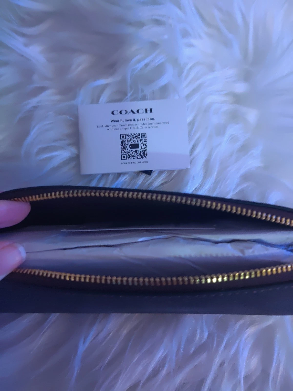 Coach Astuccio Organizer per Matite Noce Nero