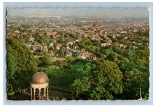 1956 Wiesbaden Germany Aerial View Vintage Postcard PM Germany Stamp