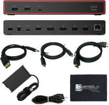 Lenovo 40BC0100US USB4 Smart Dock 5500 for Laptops with 135W Adapter, HDMI,