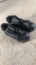 Image of Port West Black Work Steel Toe Cap Boots Uk Size 7