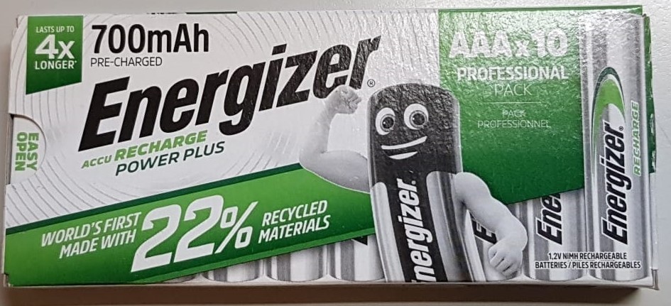 Batterie ricaricabili ENERGIZER Extreme AAA - 700 mAh conf. da 10