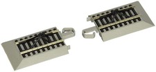 Bachmann Trains 44591 Snap-Fit E-Z TRACK HAYES BUMPERS 2/card -NICKEL SILVER