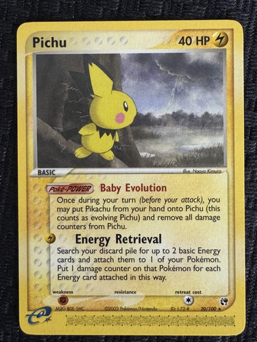 Pichu 20/100 Sandstorm Regular