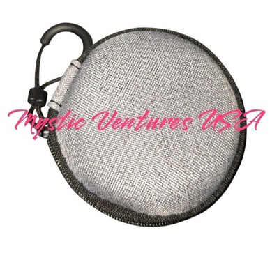 Small Electronic Carrying Case Semi-Hard Shell Protection Zippered for Earbuds