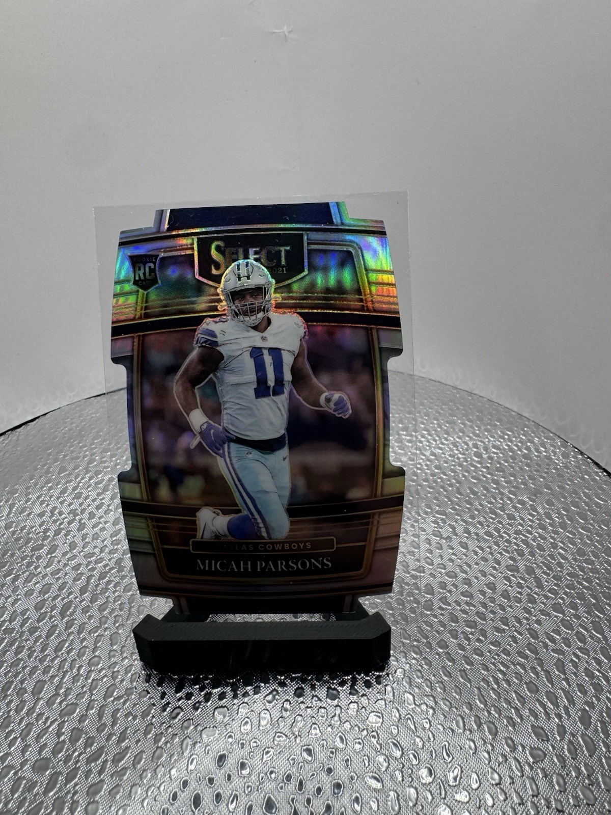 2021 Panini Select Concourse Micah Parsons #85 Silver Prizm Die-Cut (RC) Cowboys