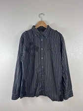 Roar “Nika Shirt” Striped Button-Up Long Sleeve – Men’s XL