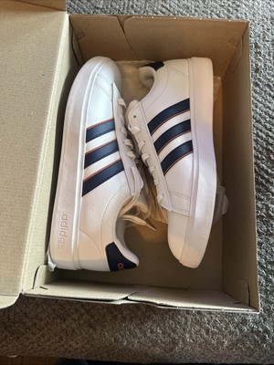 Adidas Grand Court 2.0 Men's Size 9 Athletic Shoes White Navy Casual Sneakers