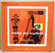 LP (33 RPM) RECORD HARPO MARX  HARP BY HARPO 1954 RCA VICTOR LPM 27   E TO E+