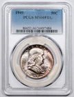 1949-P Franklin Half Dollar   PCGS MS-66 FBL - Lovely Toning