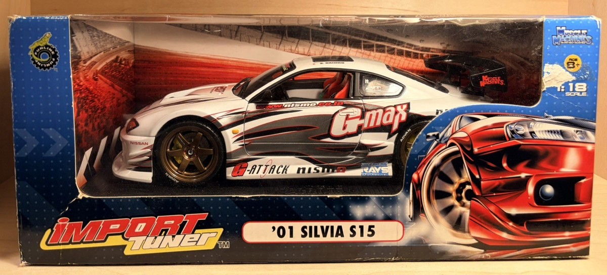 Muscle Machines Import Tuner '01 Nissan Silvia S15 - 1:18 Scale