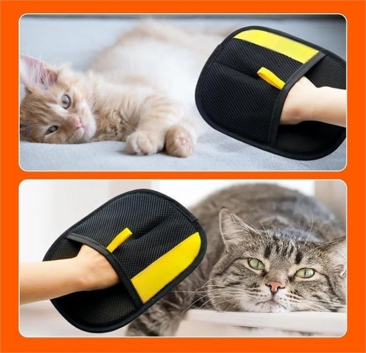 PACK de 2 guantes guantes de aseo para gatos depiladora para gatos nuevo guante depiladora para mascotas perros Foto 3 de 4