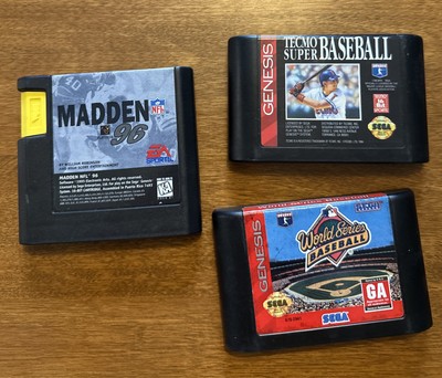 Genesis sports lot Sega Tecmo Super Baseball  & World Series Baseball Madden 96