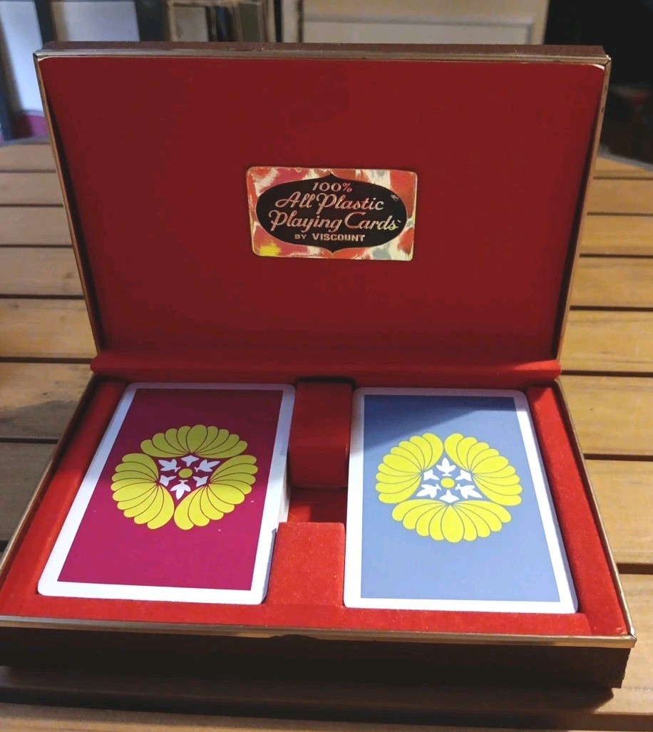 100% All Plastic Playing Cards By VISCOUNT 1930s
