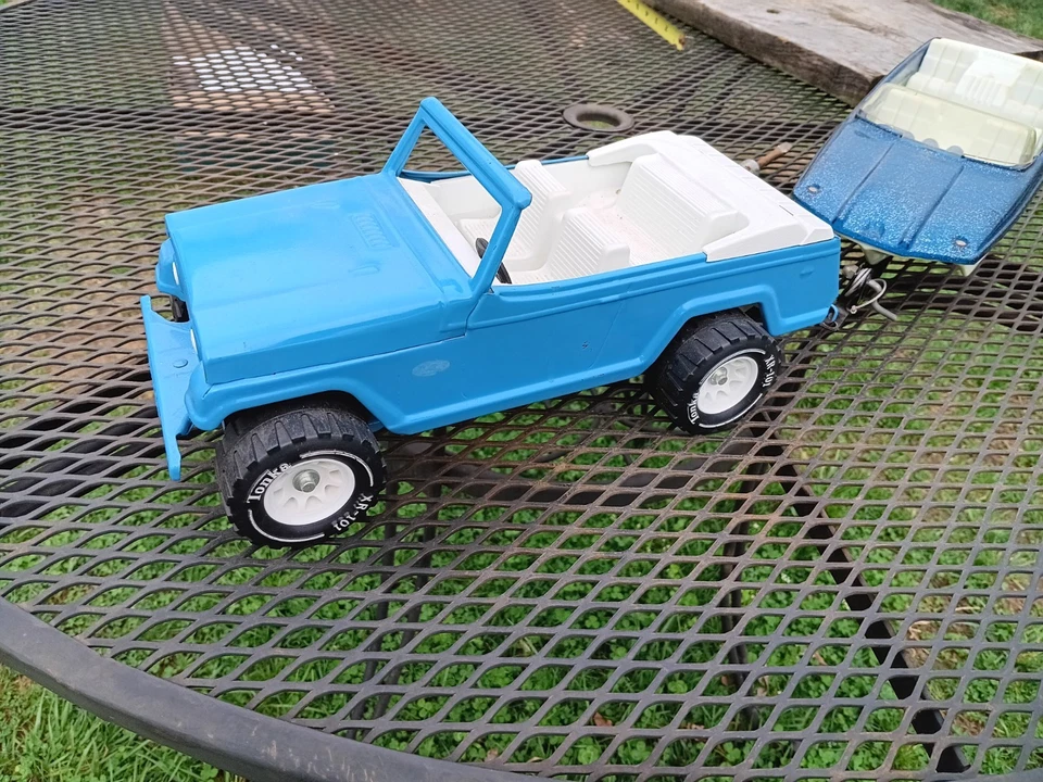 Juego de barco y remolque Tonka Jeepster Runabout vintage años 70 excelente estado original Foto 4 de 4