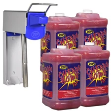 Zep Cherry Bomb Hand Cleaner and Zep D-4000 Hand Soap Dispenser