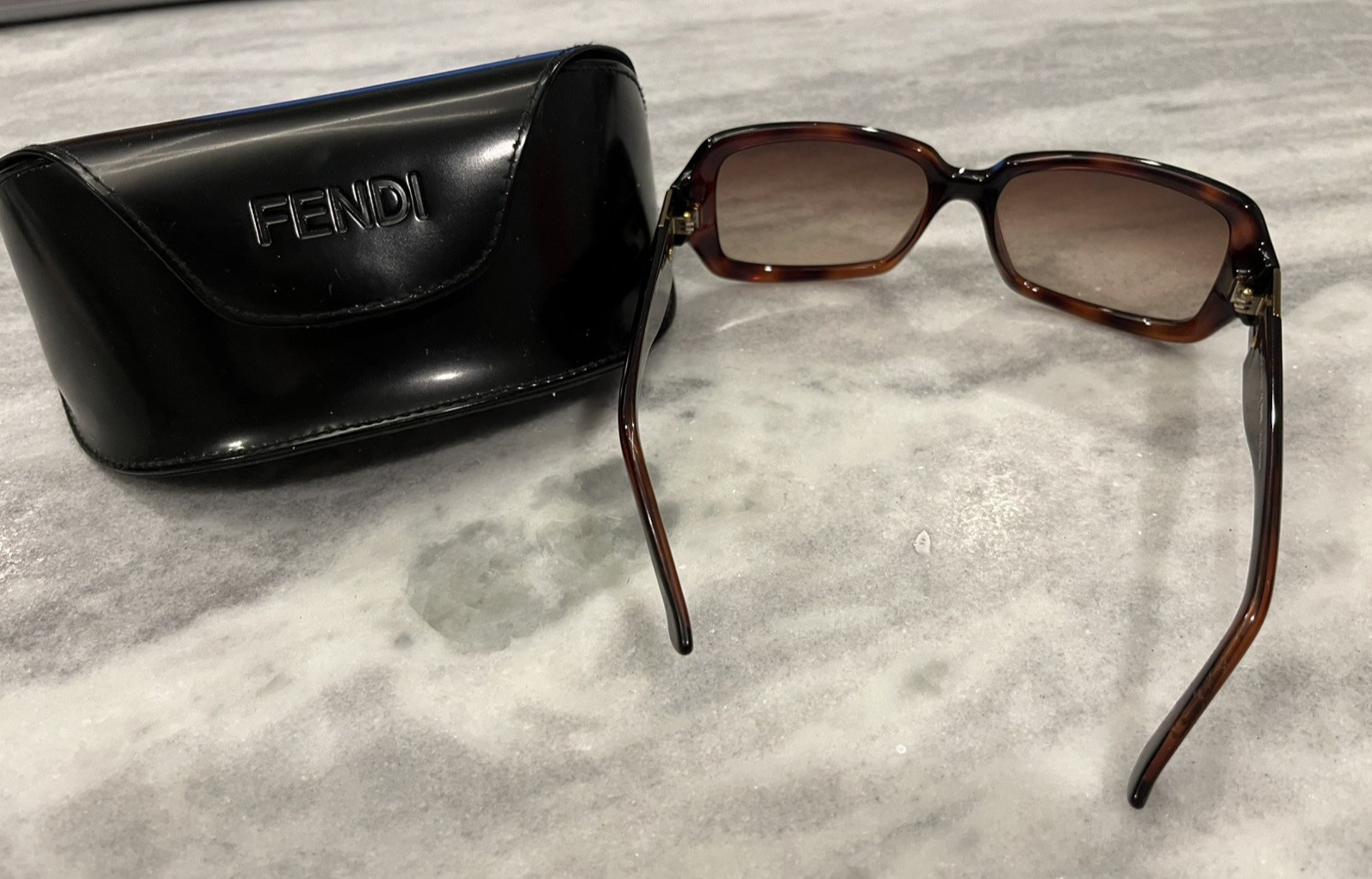 FENDI Brown Rectangular Shaped Women's Sunglasses… - image 2