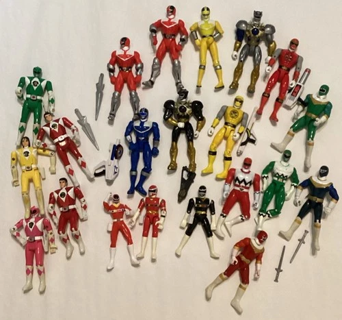 Vintage Mighty Morphin Power Rangers Figures Lot Of 21