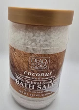 Dead Sea Collection 100% Natural Dead Sea Bath Salts with Coconut Oil 34.2 oz